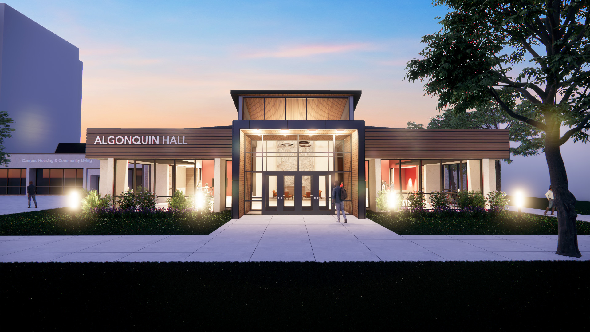 SUNY Plattsburgh Admissions entrance (rendering)